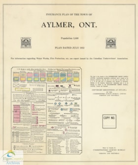 Fire Insurance Plan- Aylmer, July 1952: Sheet 3 thumbnail